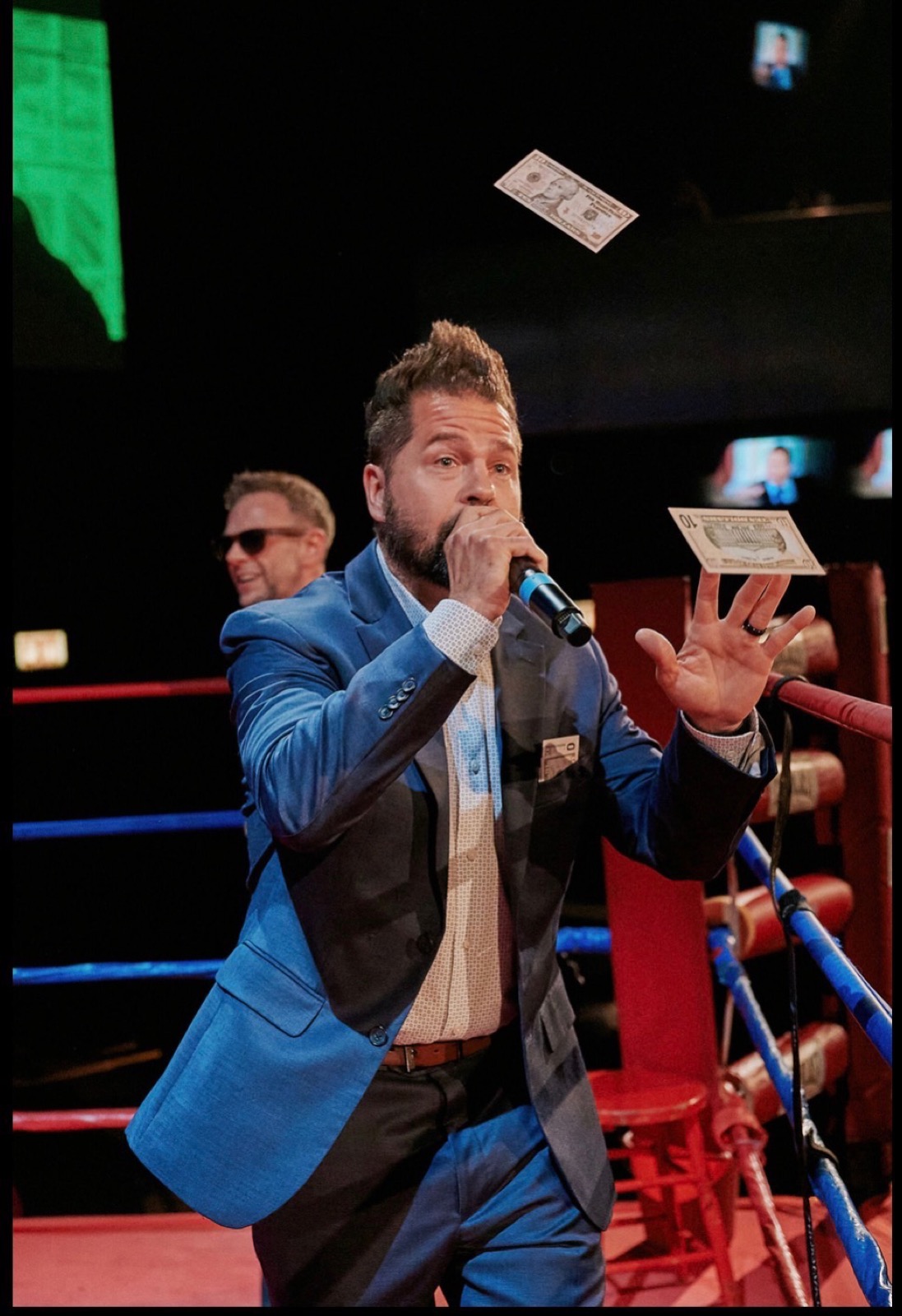 Matt performing in the ring
